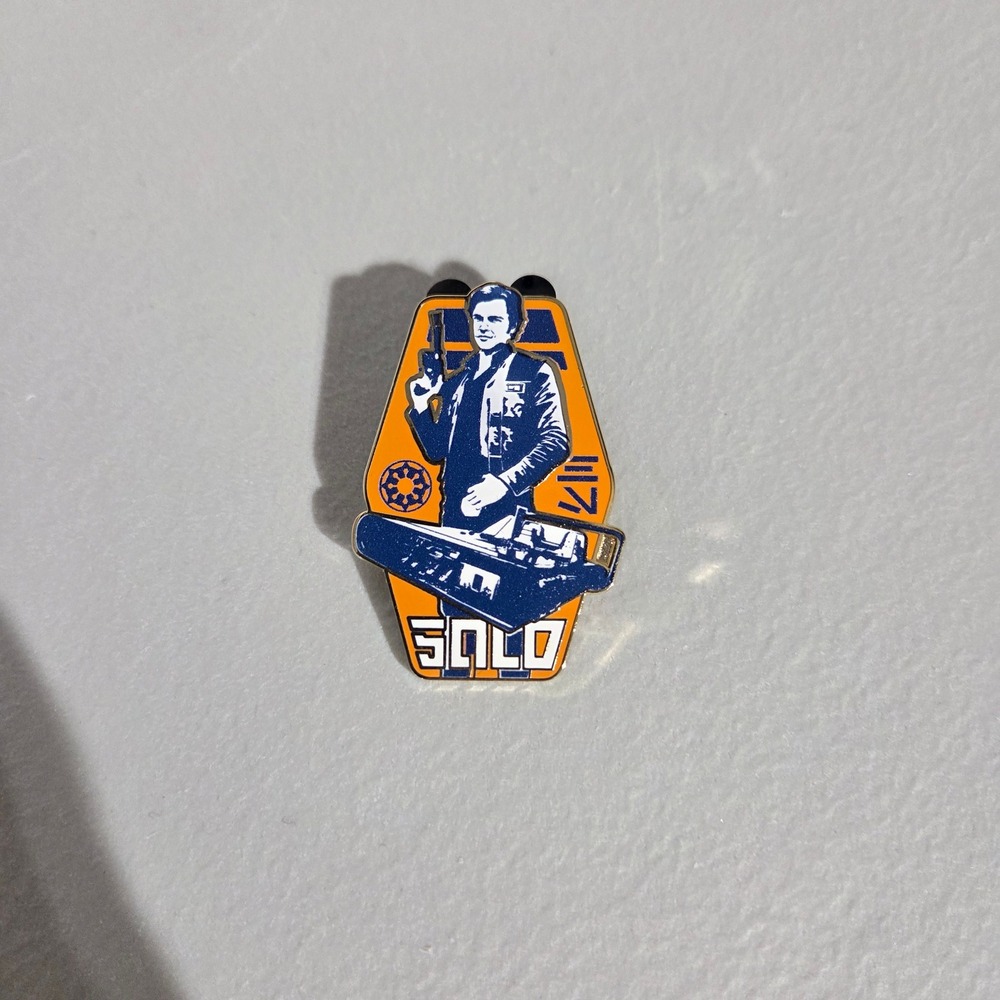 Disney Star Wars Pin Unisex OS Orange Han Solo Movie Enamel Lapel Pin